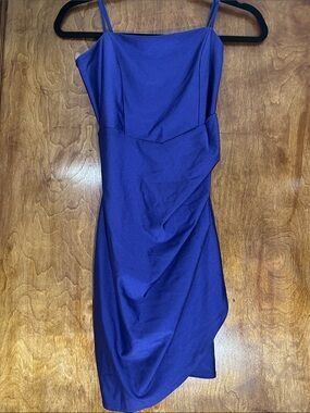 Honey and Rosie Cobalt Blue Midi Slip Dress
